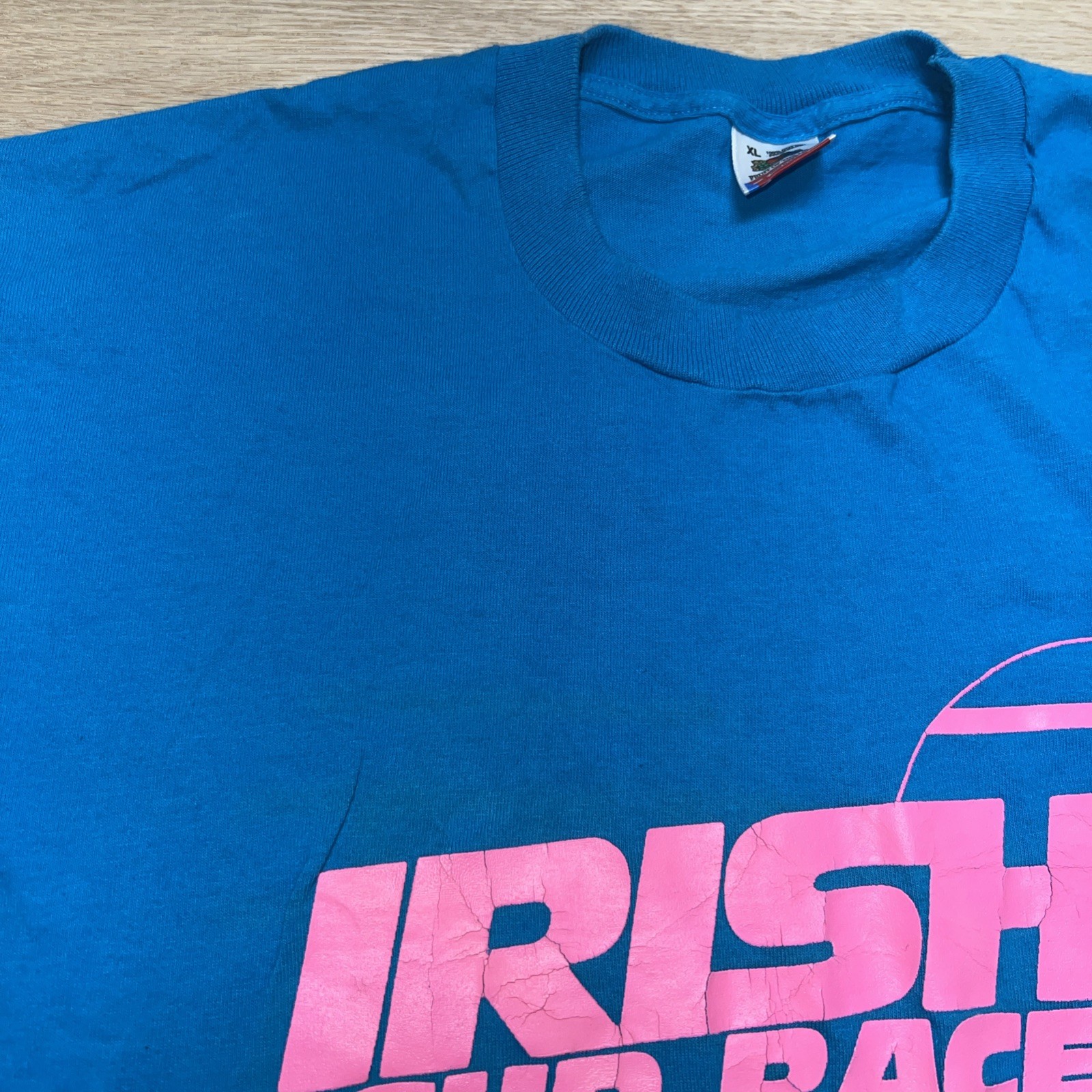Vtg Fruit of the Loom Mens T-Shirt XL Irish Cup Race USA Single Stitch 90s Beach gallery