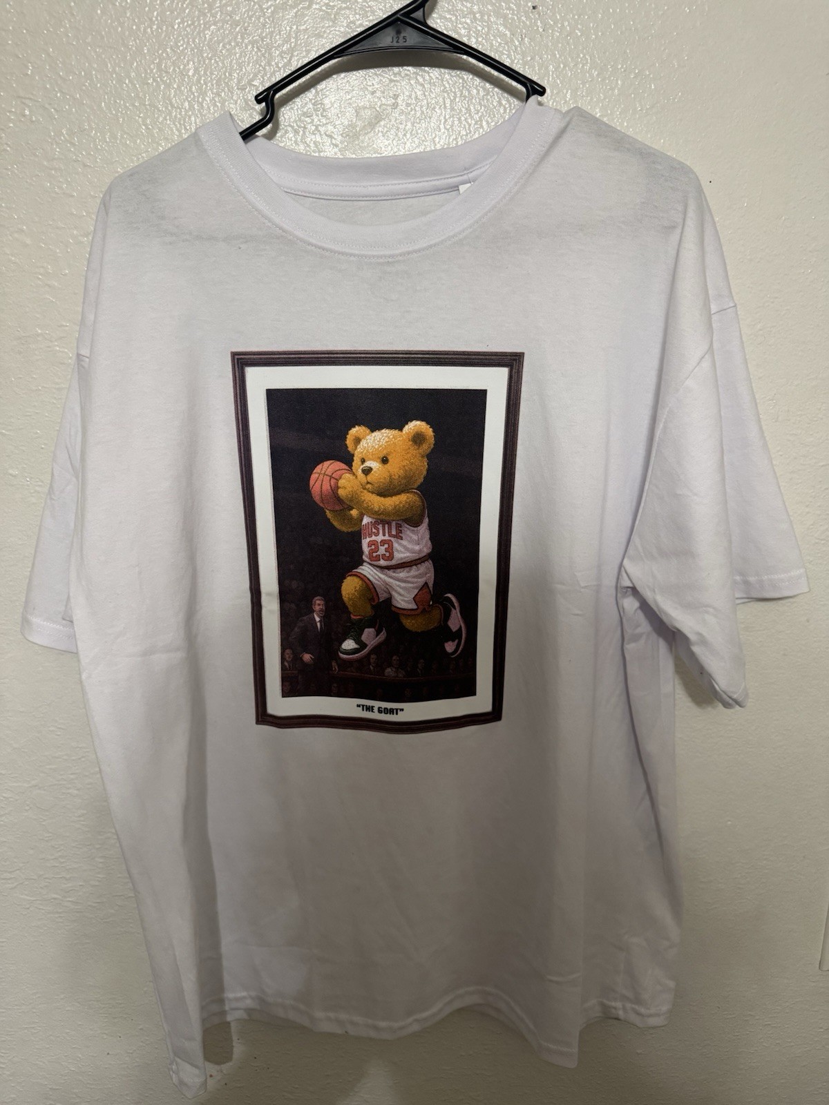 Jordan 23 & Phil Jackson Teddy Bear O.G. Hustle Legend Men’s T-Shirt Large gallery
