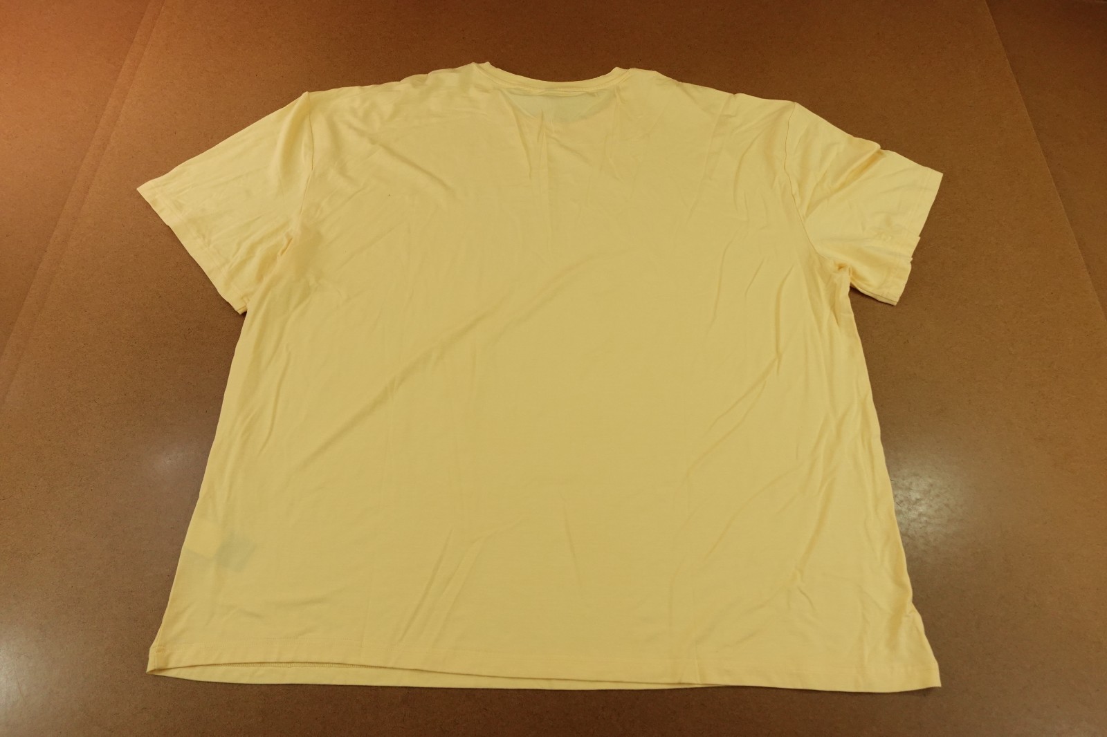 Comfrt Adult Size 3XL Pale Yellow Soft Short Sleeve Crew Neck T-Shirt New gallery