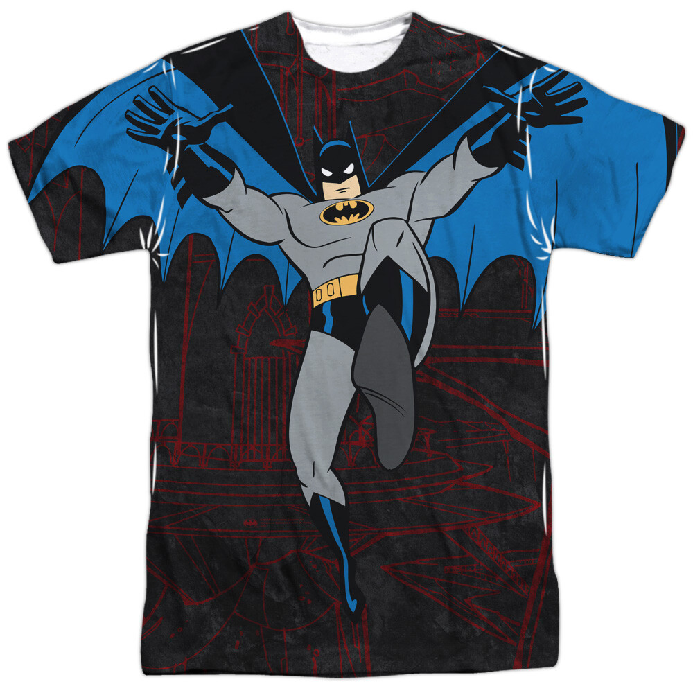 Batman The Animated Series Cave Leap Unisex Adult Costume T Shirt, S-3XL gallery
