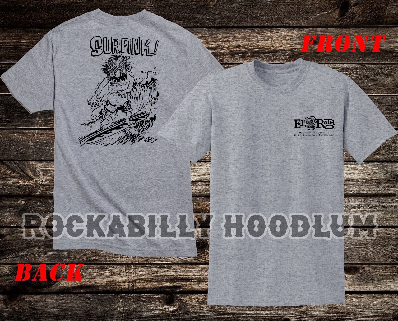 Retro Hot Rod Tee T Shirt Ed Big Daddy Roth Studios 60s Monster Surfink gallery