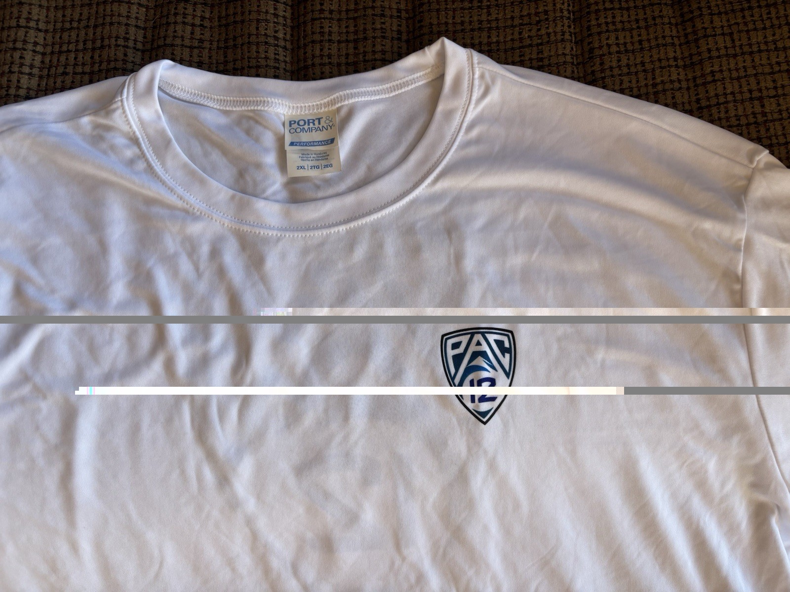 Port & Company Mens Pac-12 Conference Performance T-Shirt Poly White 2XL - NWOT! gallery