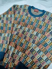 EXAMPLE BY MISSONI Men Italian Made Alpaca Blend Sweater Free Size Luxury Used