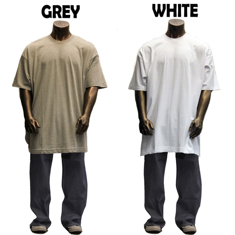 Big and Tall TEE Men Heavy Weight Plain S/S T-shirts Crew Neck Solid 2 pack gallery