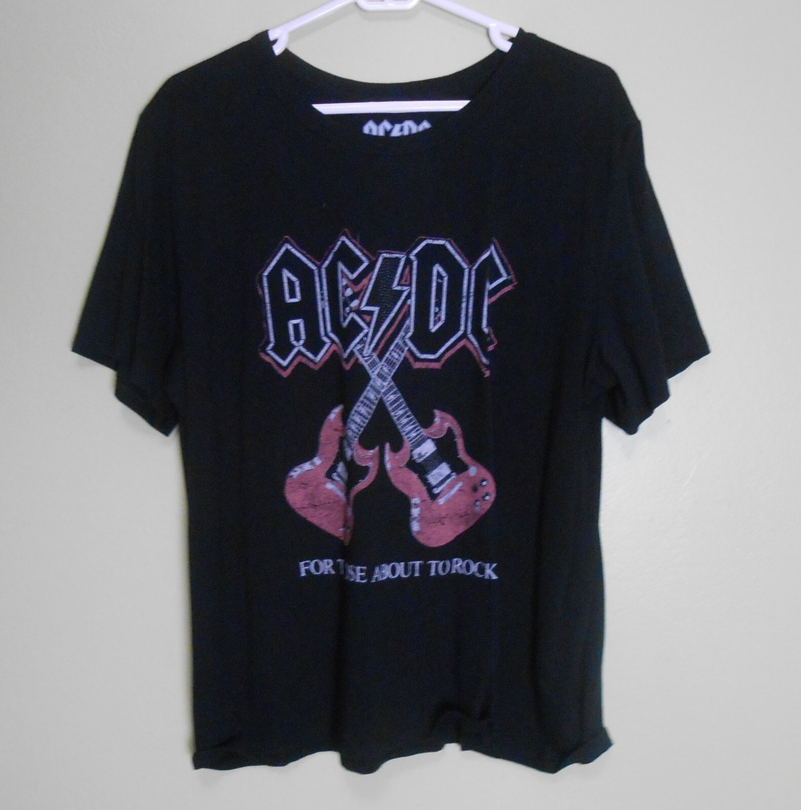 AC DC FOR THOSE ABOUT TO ROCK T-SHIRT MEN'S SZ XXL 2021 MACHINE WASHABLE IN COLD gallery