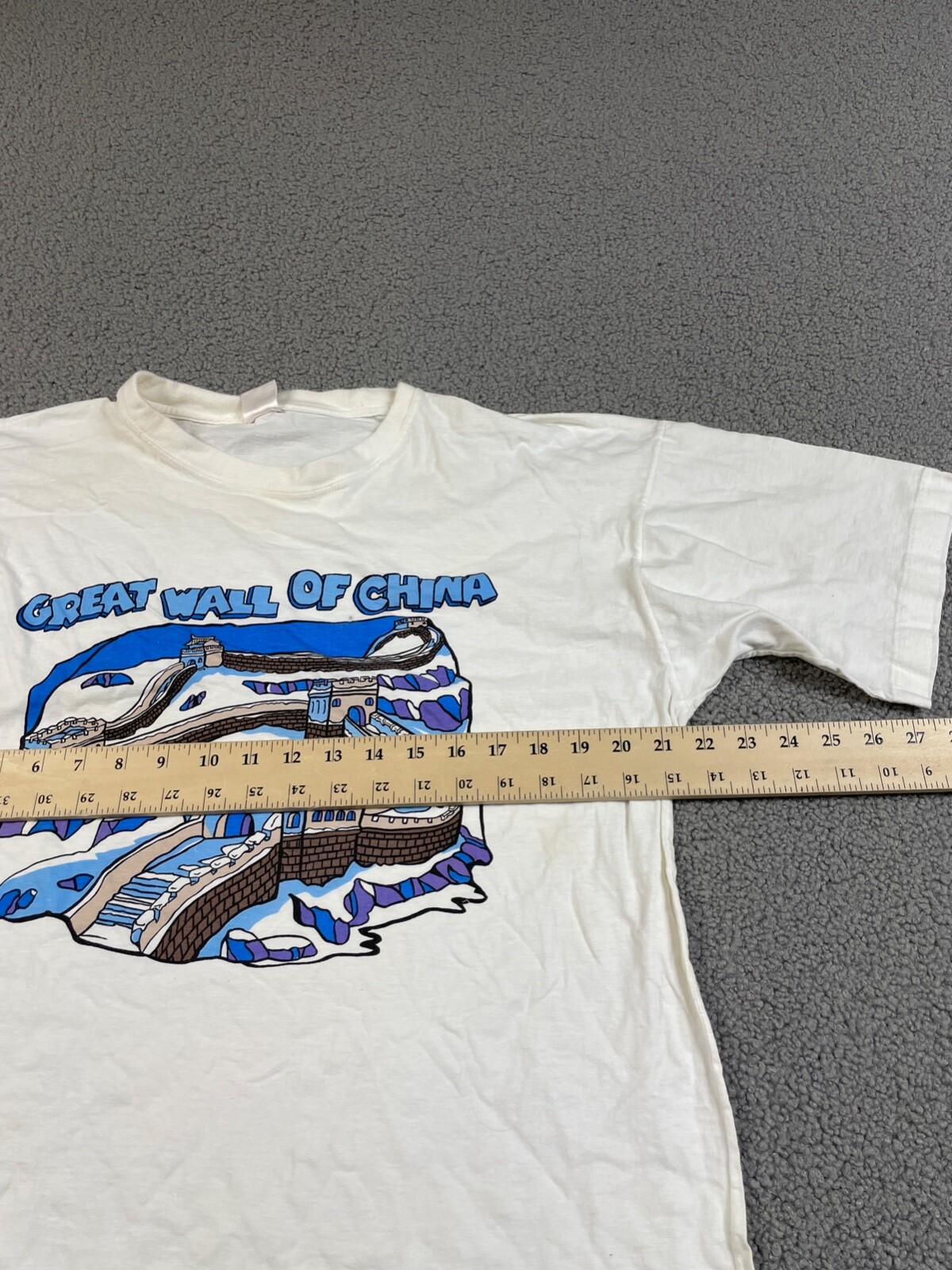 Vintage Great Wall of China Tee Tourist Souvenir Size XL 90s gallery