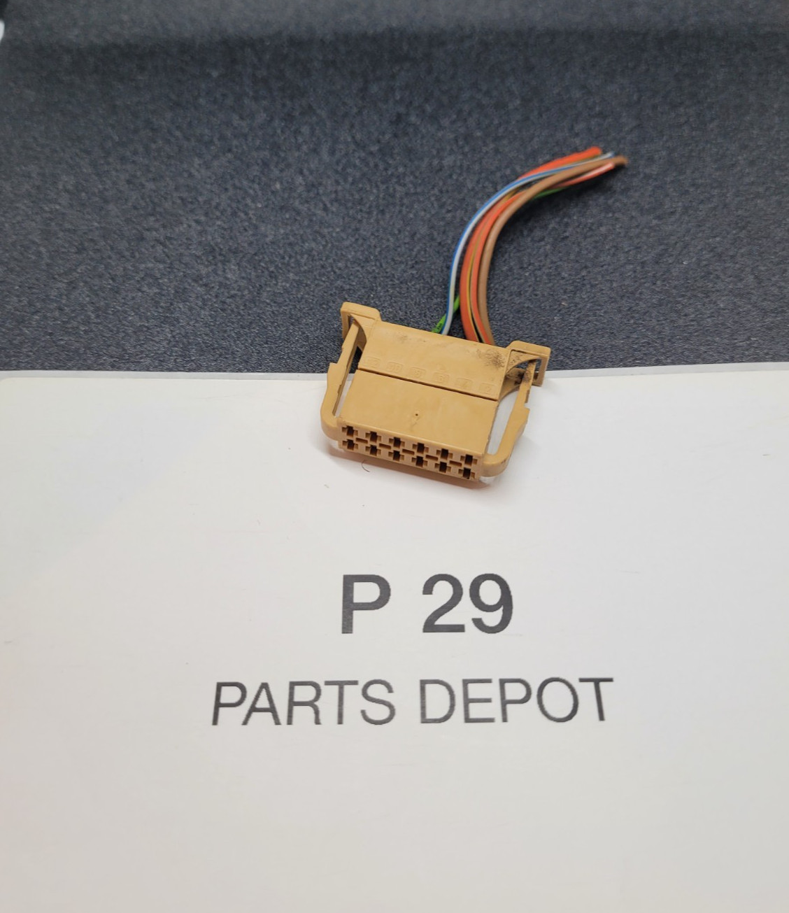 Audi 12 Port connector with 6 pin & pigtail USED 6Q0 972 726