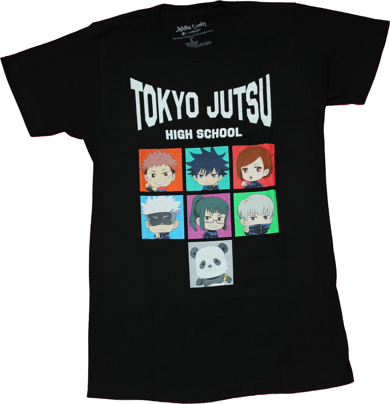 Jujutsu Kaisen New Adult T-Shirt - High School Chibi Style Symbols Back gallery