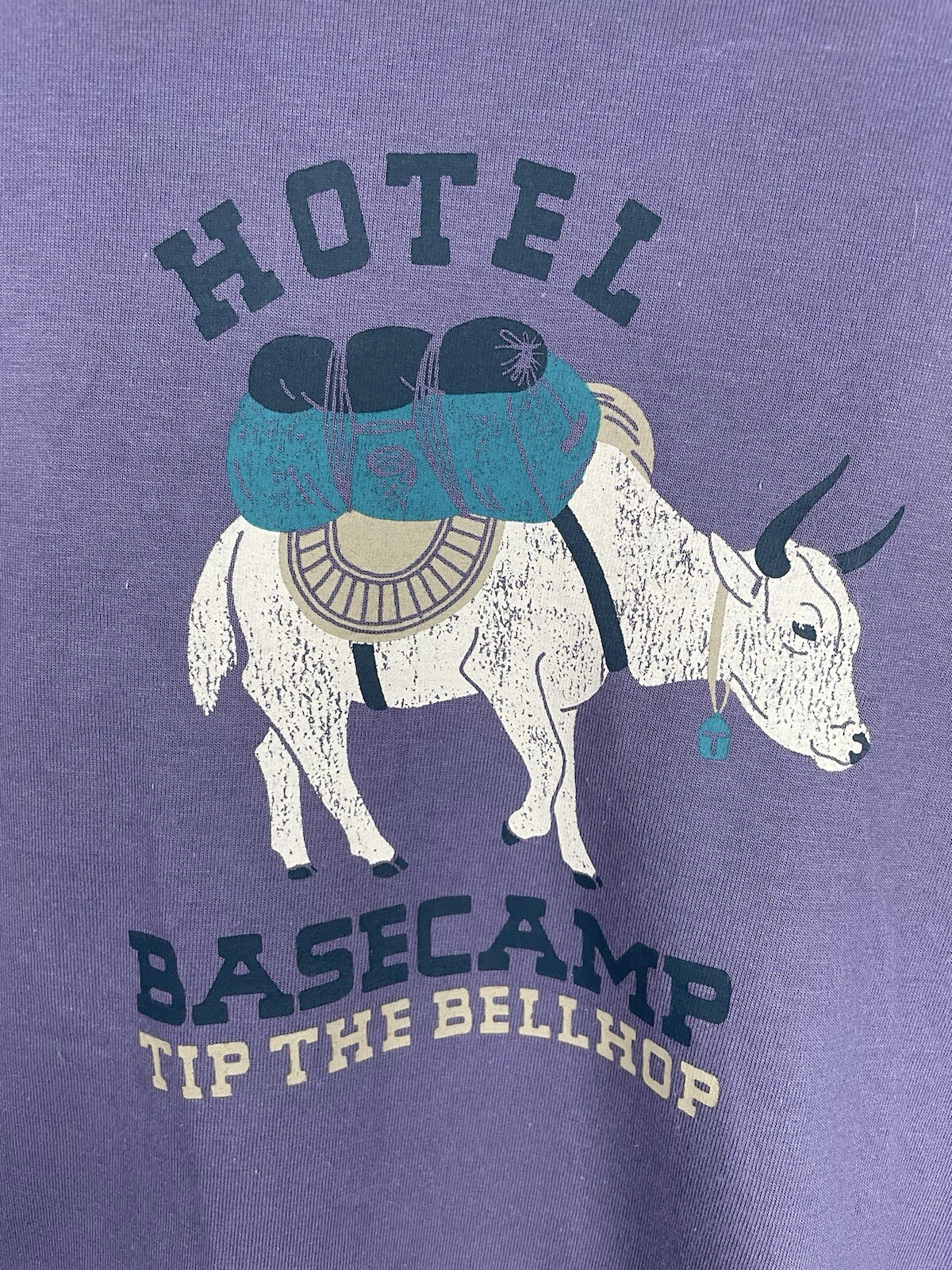 NWT Mountain Hardware T-shirt Base Camp Size Medium Long Sleeve Purple Hiking C1 gallery