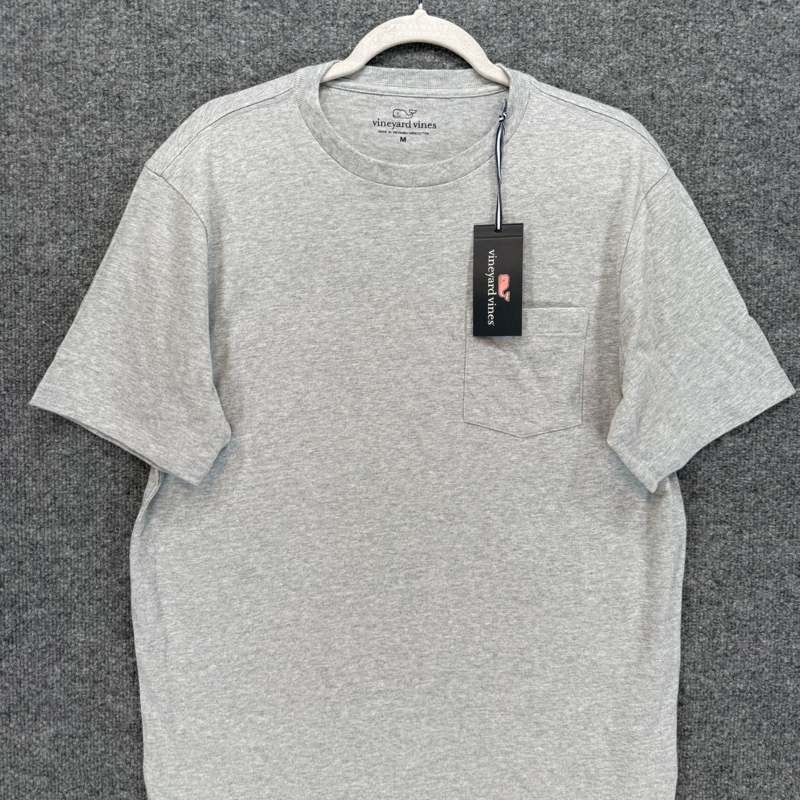 Vineyard Vines Pocket Tshirt Mens Medium Gray Heather Cotton Classic Casual NEW gallery