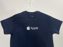 Apple Logo Navy Blue Tee (Size Medium) Genius Bar, iPhone/iPod/AirPods T-Shirt