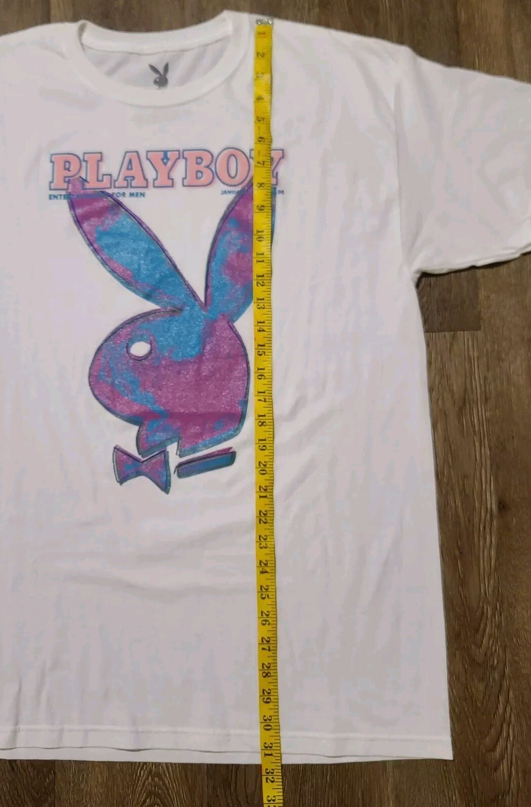 Playboy X Andy Warhol Graphic VTG Styled 1986 Design Cover Logo T-Vintage Sz L gallery