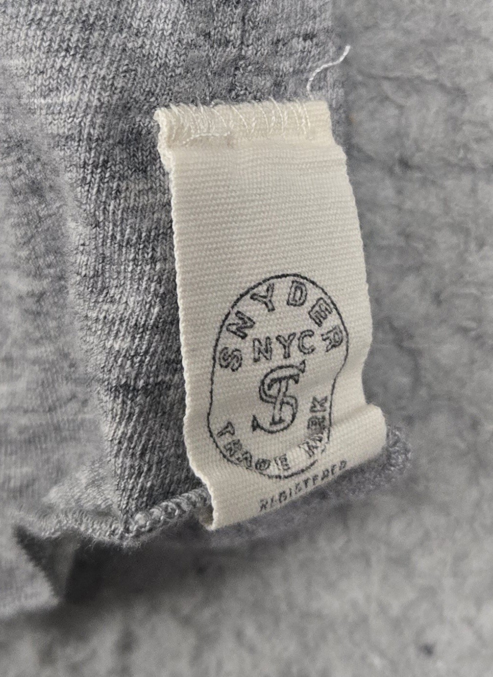 Todd Snyder Chambray Loop Collar Henley T-Shirt Heather Gray Men's Size Large gallery