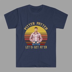 Letterkenny Pitter Patter Let’s Get At’Er Men’s Navy T-Shirt