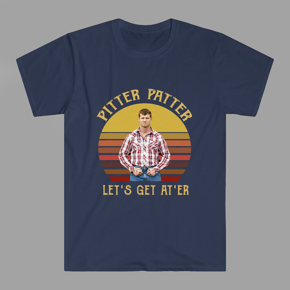 Letterkenny Pitter Patter Let’s Get At’Er Men’s Navy T-Shirt