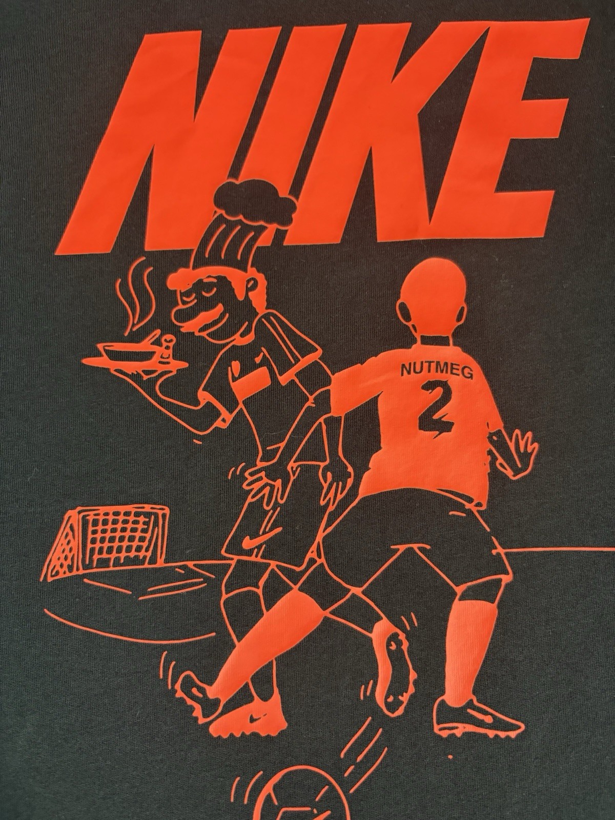 Nike Dri-FIT Soccer Graphic T-Shirt Mens Large Black Red Short Sleeve Tee gallery