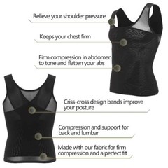Gynecomastia Compression Vest Shirts Men Tank Top Slimming Body Shaper Underwear