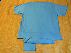 AMBUSH , Deep Wate Blue Packable Waist Pocket Short Sleeve T-shirt NWOT Sz Small