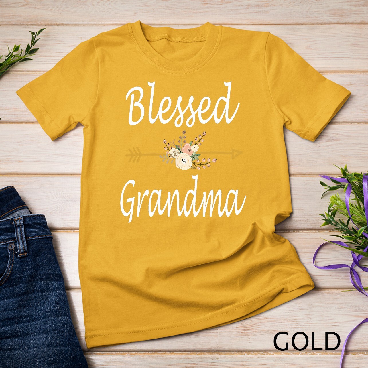Blessed Grandma Shirt Thanksgiving Christmas Gifts Cute Unisex T-shirt gallery