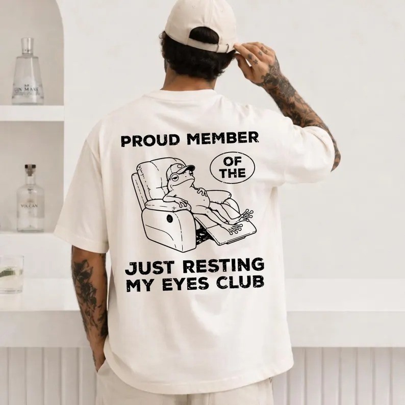 Just Resting My Eyes T-Shirt Funny Camo Dad Father's Day Gift for Dad gallery
