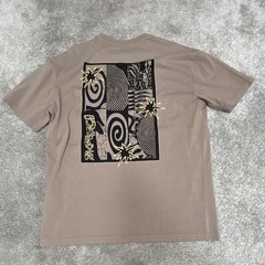 Quiksilver Brown Men’s Small Crew Neck T-Shirt FREE SHIPPING