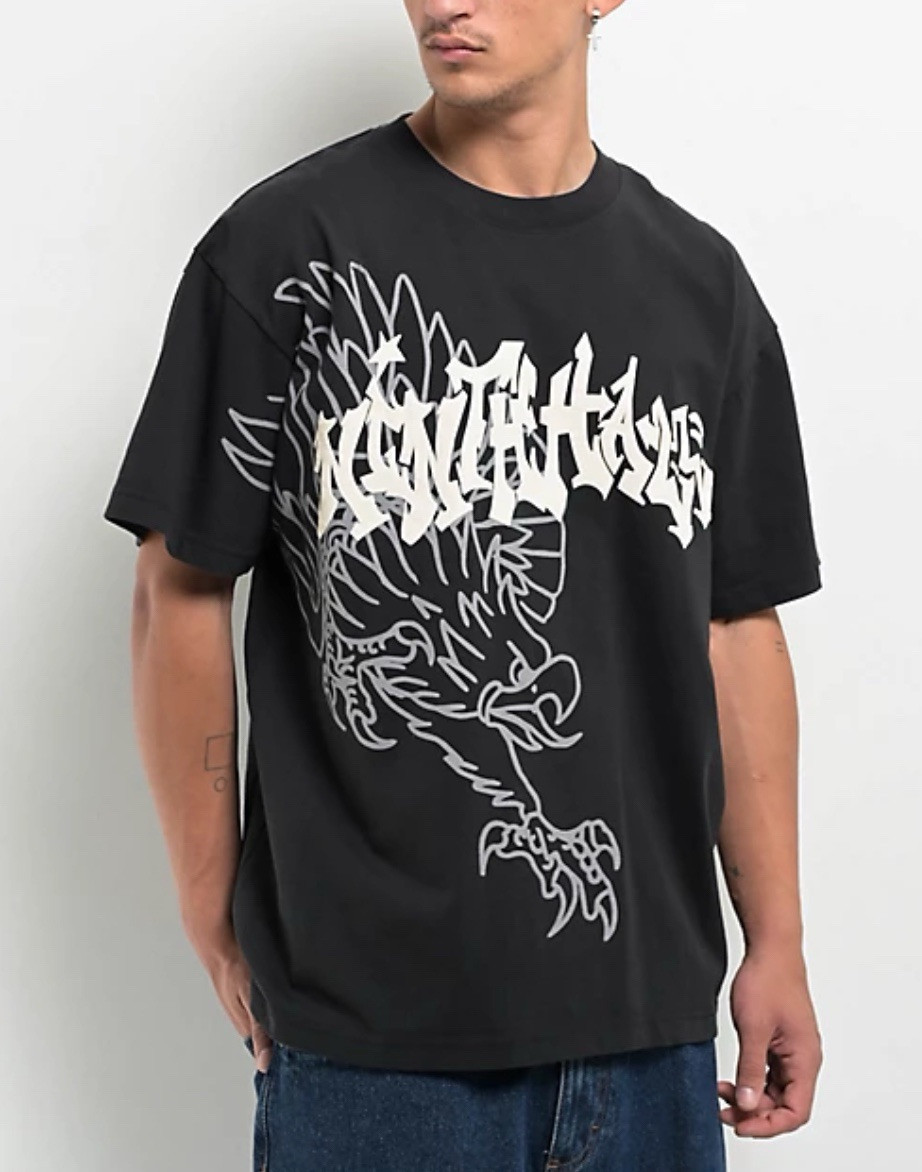 Ninth Hall Ambush Eagle Black T-Shirt Size Large -NEWT-Zumies Tag