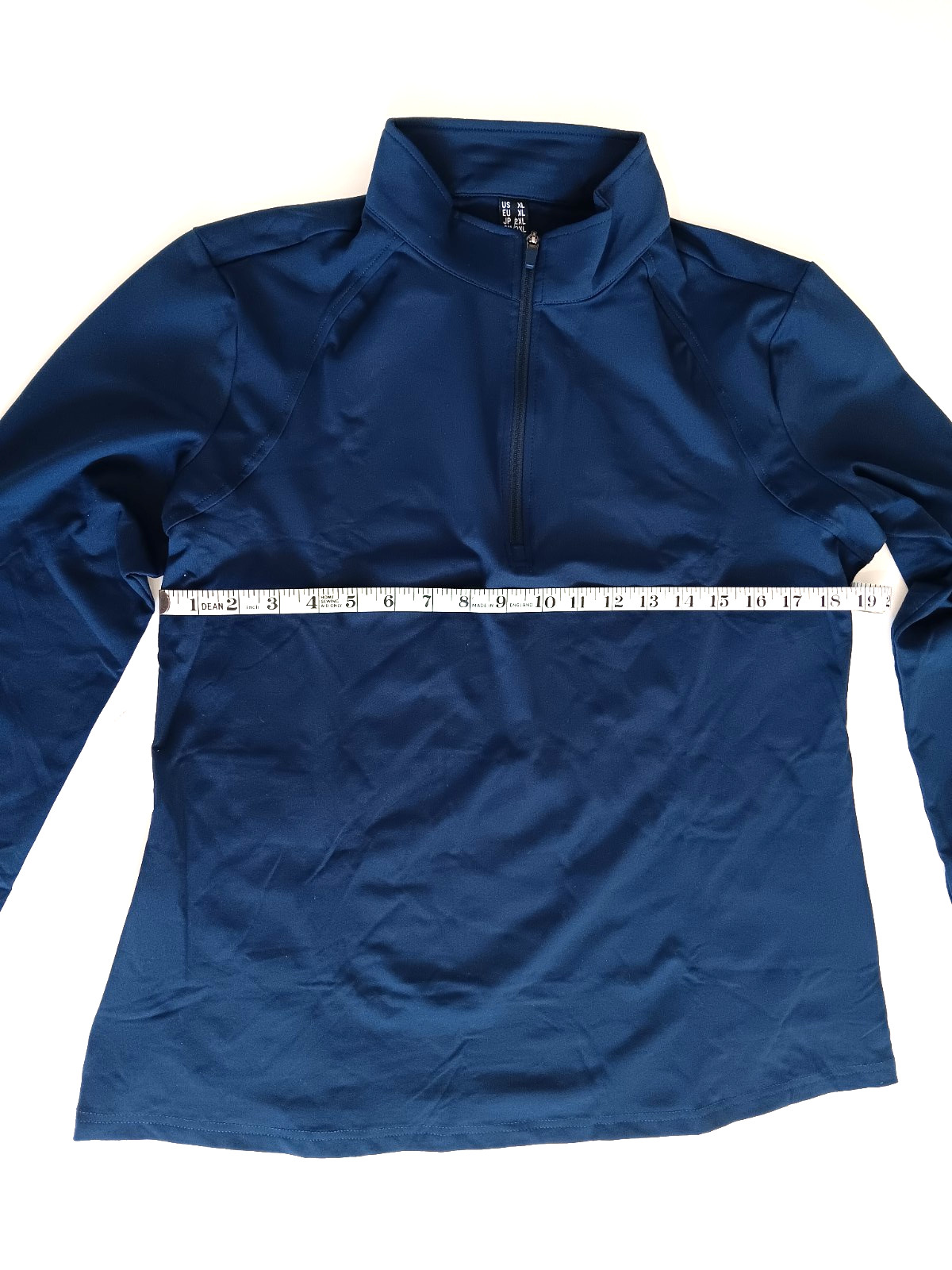 MagcoMsen Men's Navy Blue 1/4 Zip Lightweight Sport Gym Fleece Pullover XL gallery