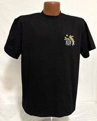 AUTHENTIC LOEWE x SUNA FUJITA BUNNY EMBROIDERED LOGO BLACK T-SHIRT MEDIUM NWT