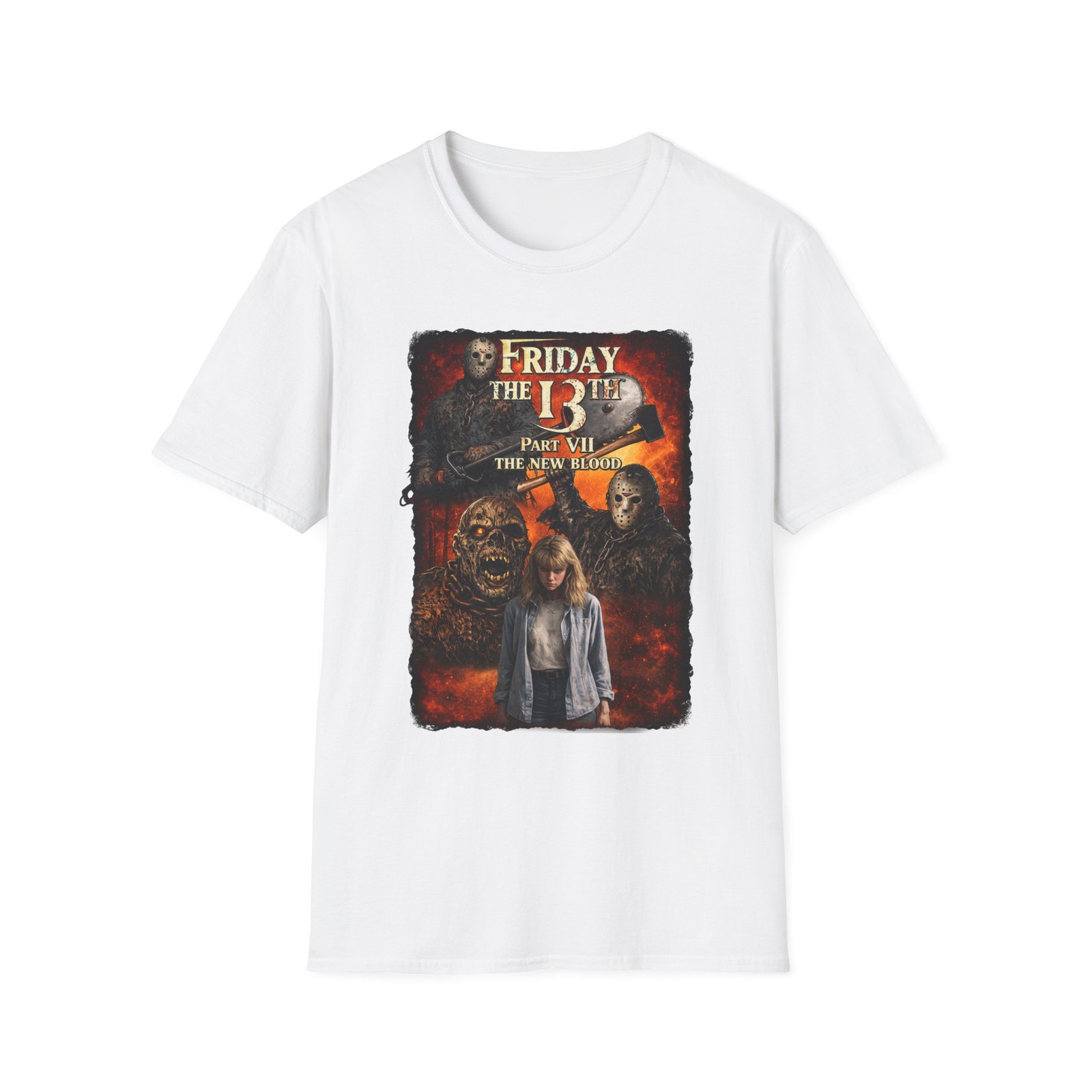 Friday the 13th Part VII Horror Movie Poster T-Shirt | the new blood gallery