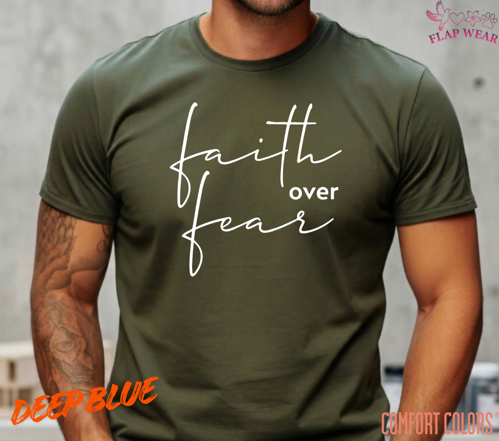 Unisex Faith Over Fear Christian T-Shirt, Men T shirt,Women T shirt Gift gallery