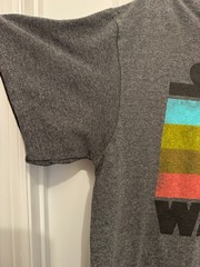 Star Wars Size Large VFIFTHSUN Charcoal Gray T-Shirt, 50% Cotton/50% Poly, EUC