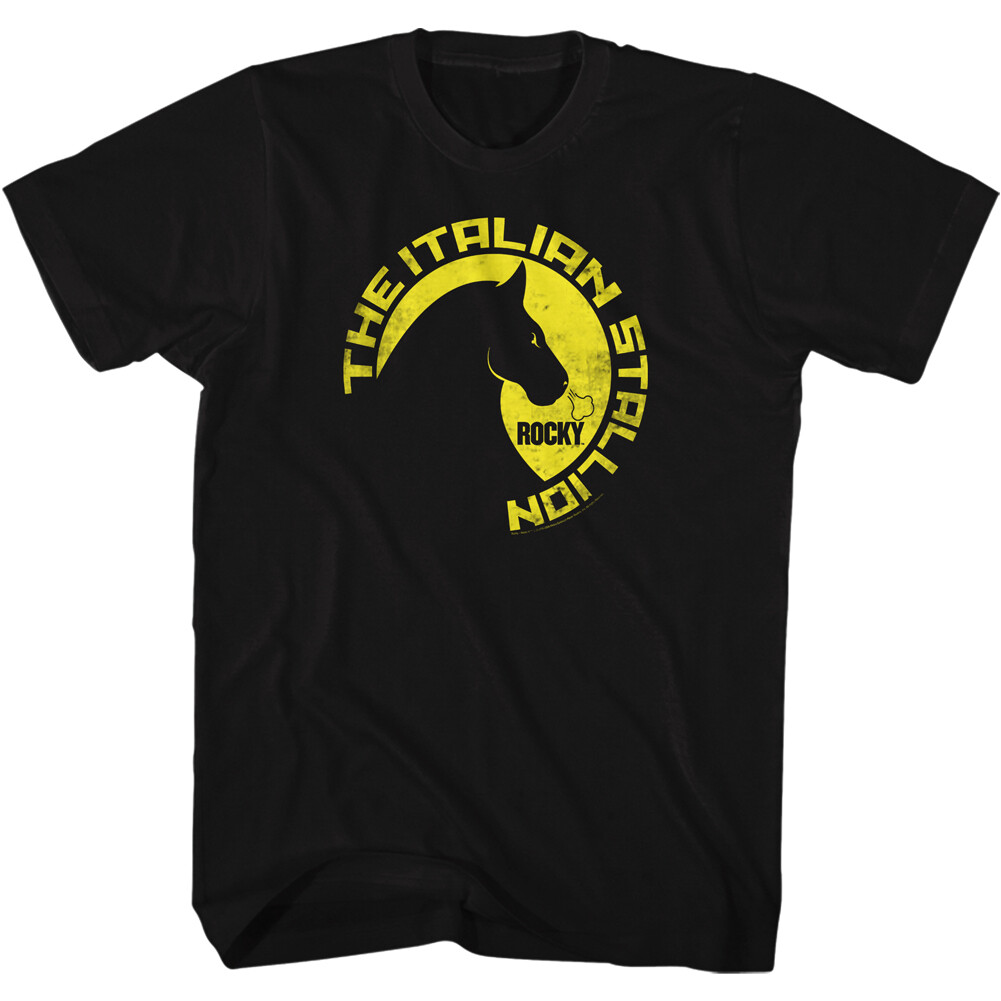 Rocky Balboa T-Shirt New Official Movie Men The Italian Stallion Black Cotton gallery