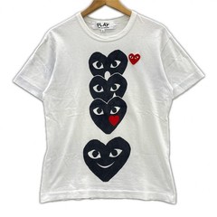 PLAY COMME des GARCONS AT-T102 Black HeartShort sleeve T-shirt sizeM/white m…