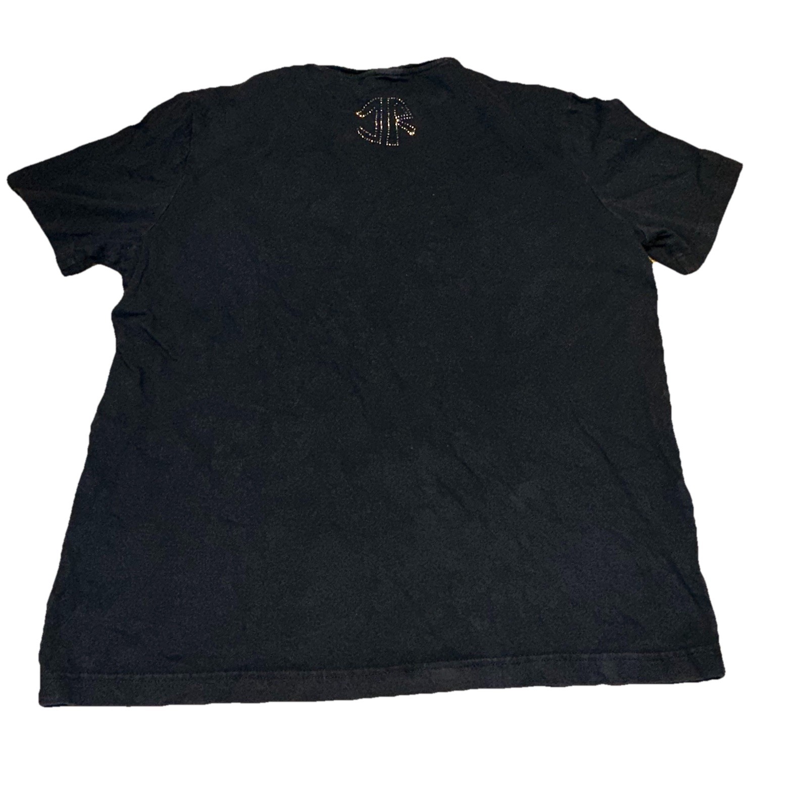 Vintage 90’s John Richmond Studded Beaded Warrior Black T-shirt Men’s Large gallery