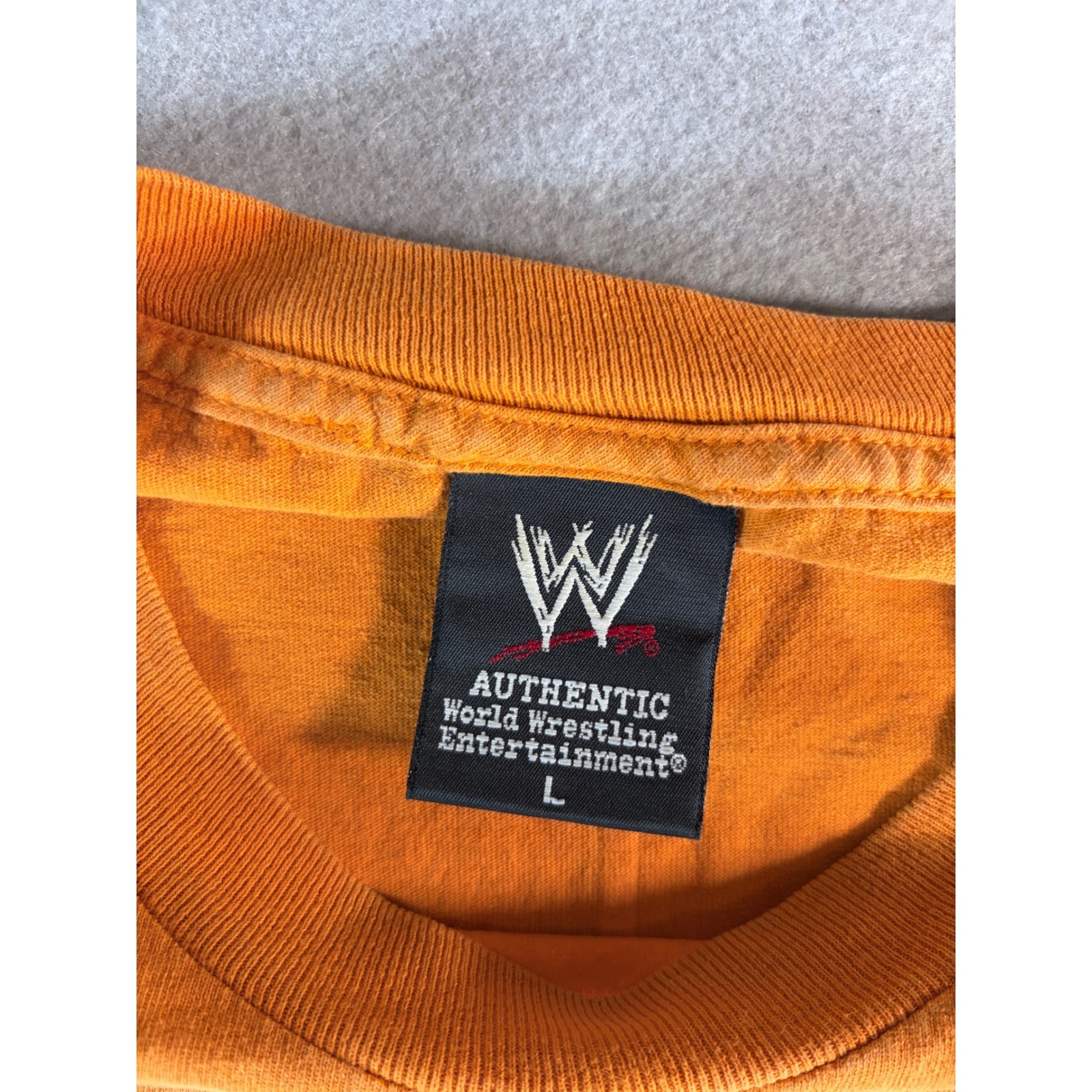 WWE John Cena Never Give Up Cenation Orange Graphic T-Shirt Mens Large gallery