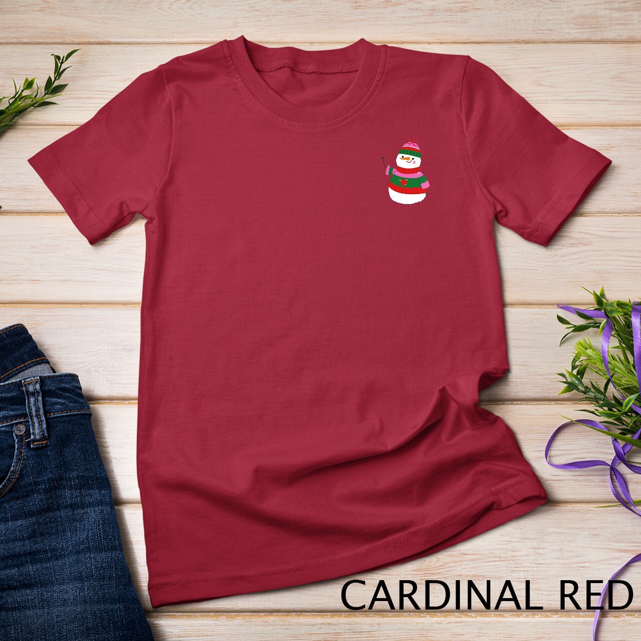 Merry Christmas Snowman 4 T-shirt Unisex T-shirt gallery