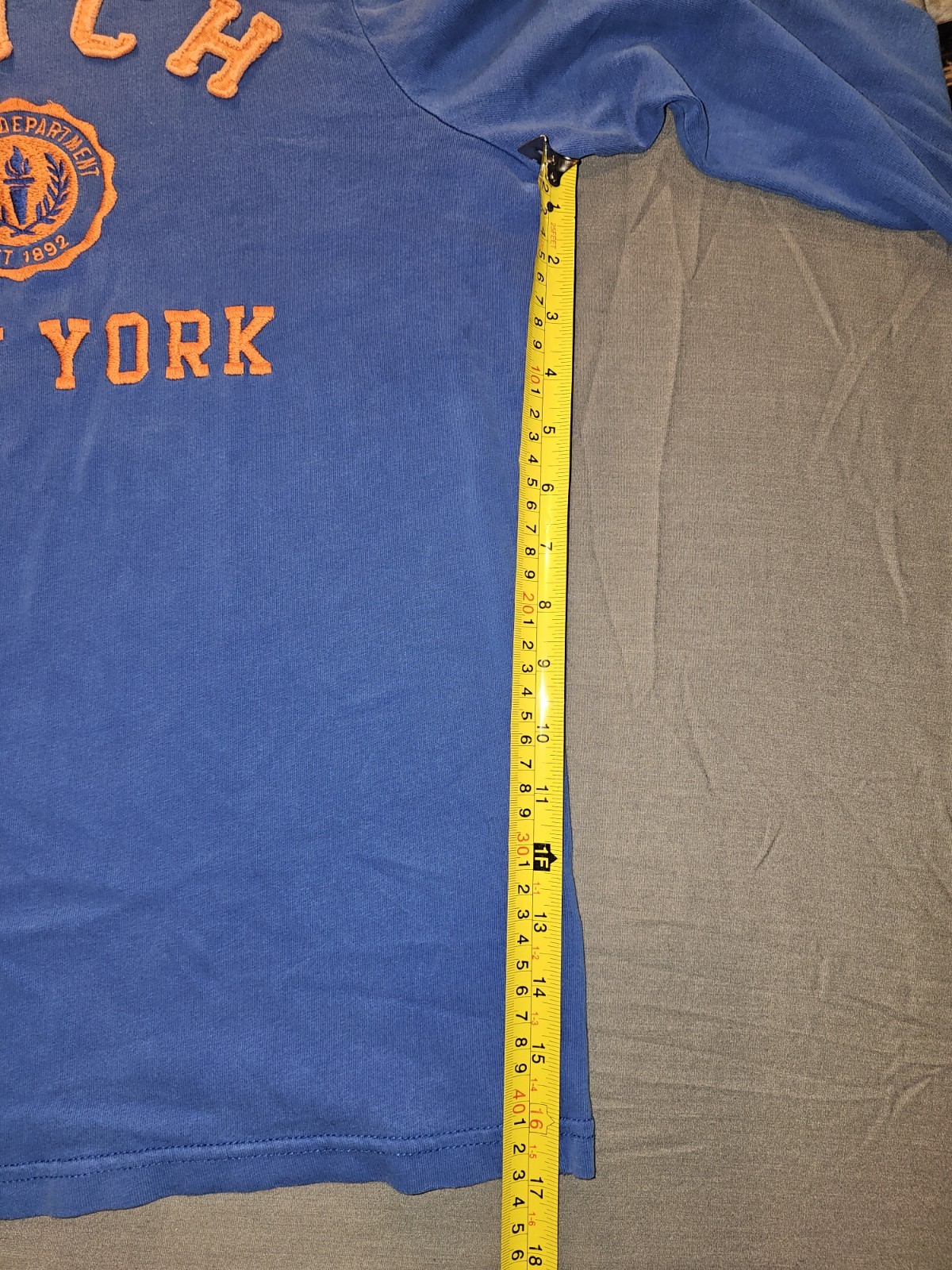 Abercrombie & Fitch New York - Blue Long Sleeve Shirt (Muscle) - Size M - 0020T gallery