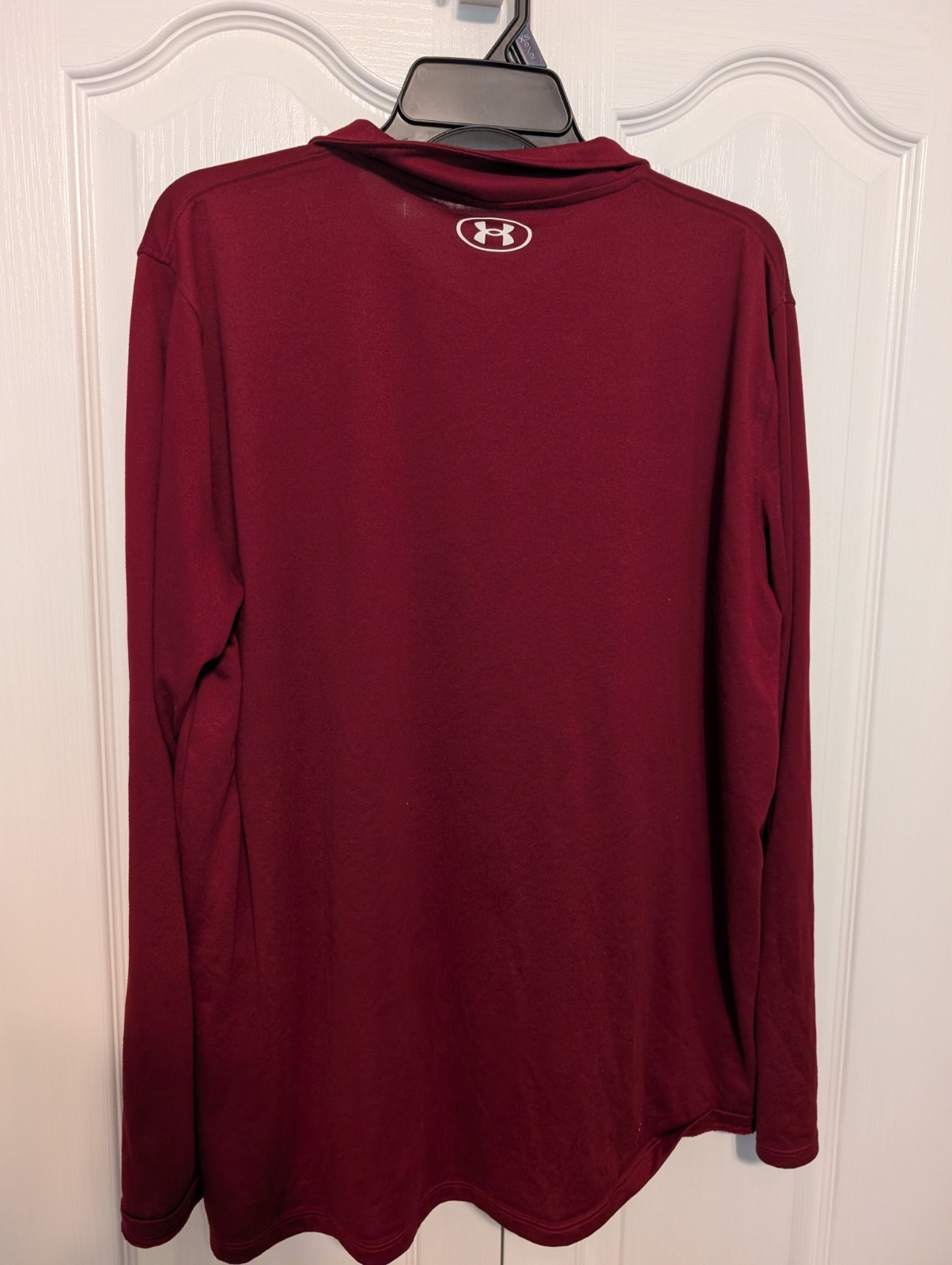 Under Armour Men's Maroon 1/4 Zip Pullover Long Sleeve Shirt Size XL gallery