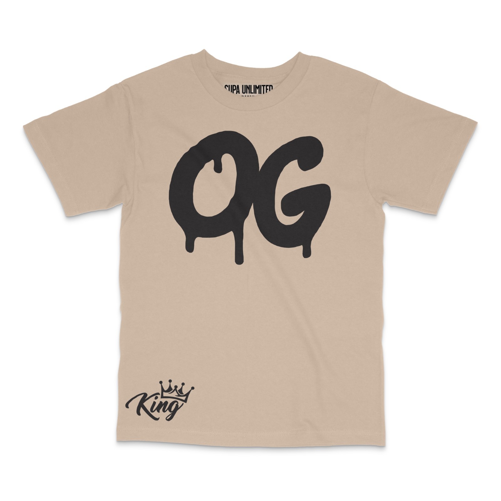Urban Hip Hop Design Style Black Men's T Shirt OG King Graffiti Graphic Tees gallery