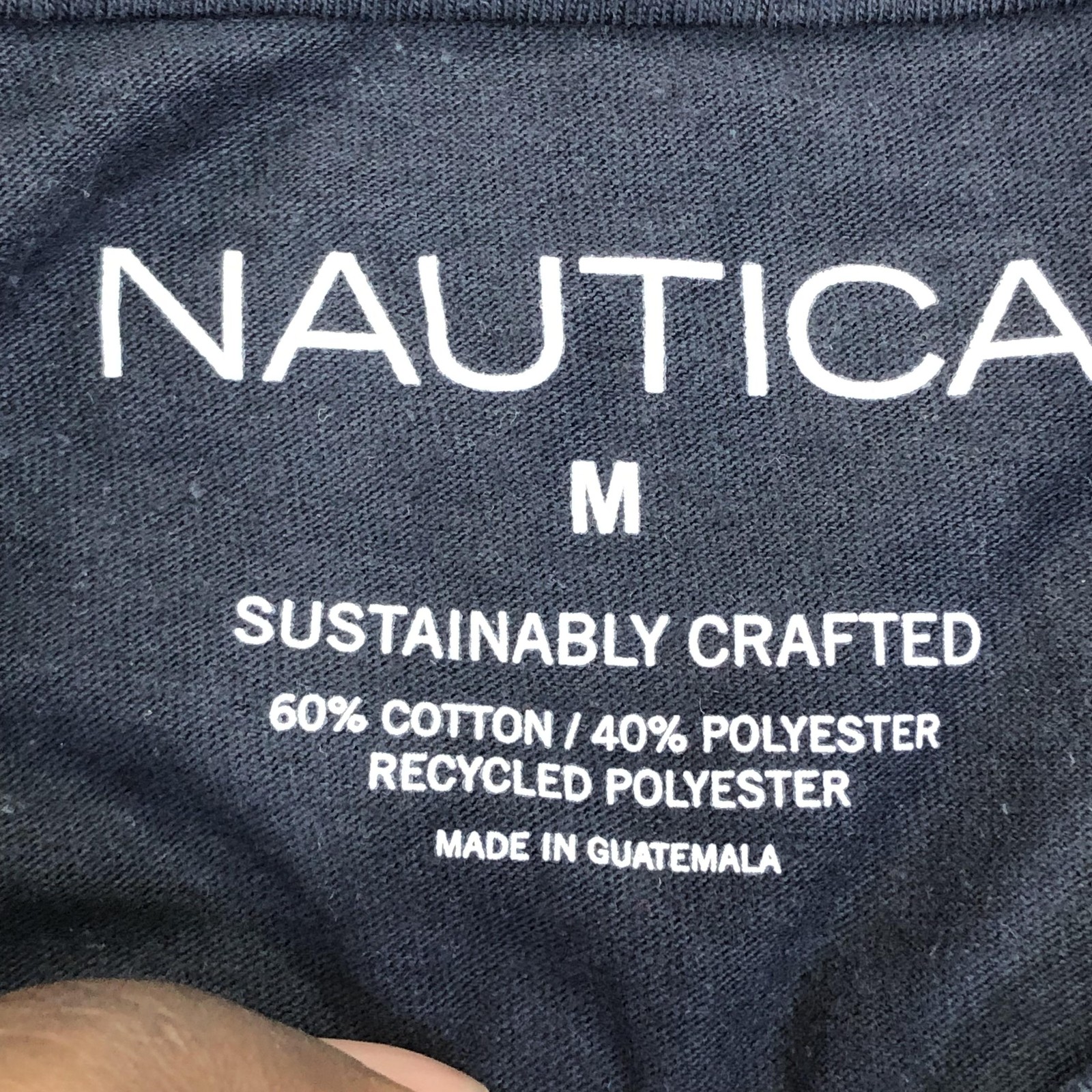 Nautica Shirt Mens Medium Blue Sailing Graphic Tee Tagless Nautical Long Sleeve gallery