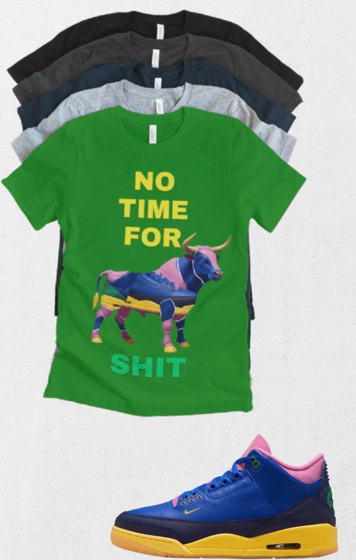 Shirt to match Jordan 3 OG Retro x Jordan 3 SP “Brazil” No BS Matching Tee gallery