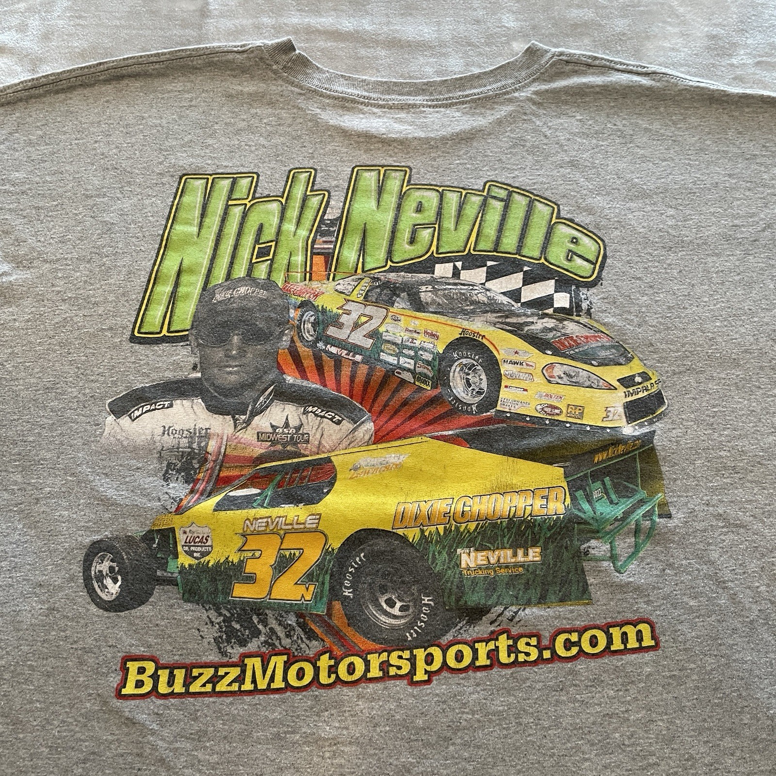 Vintage 90s Racing T-Shirt Men’s 2XL Stock Car Art Open Wheel Modified Chevy Y2K gallery
