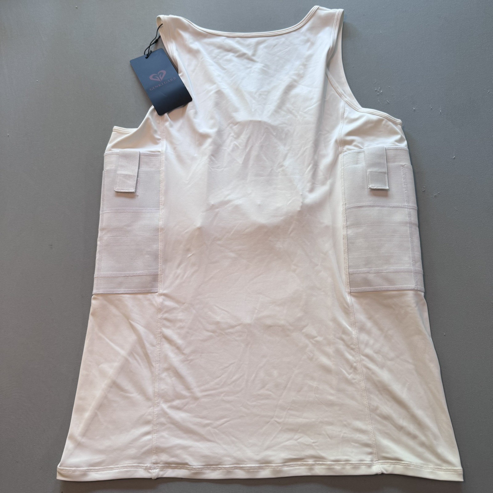 LVAD Genki Garb Tank Top Shirt for Men heart Medical Ware Clothing White XXL gallery