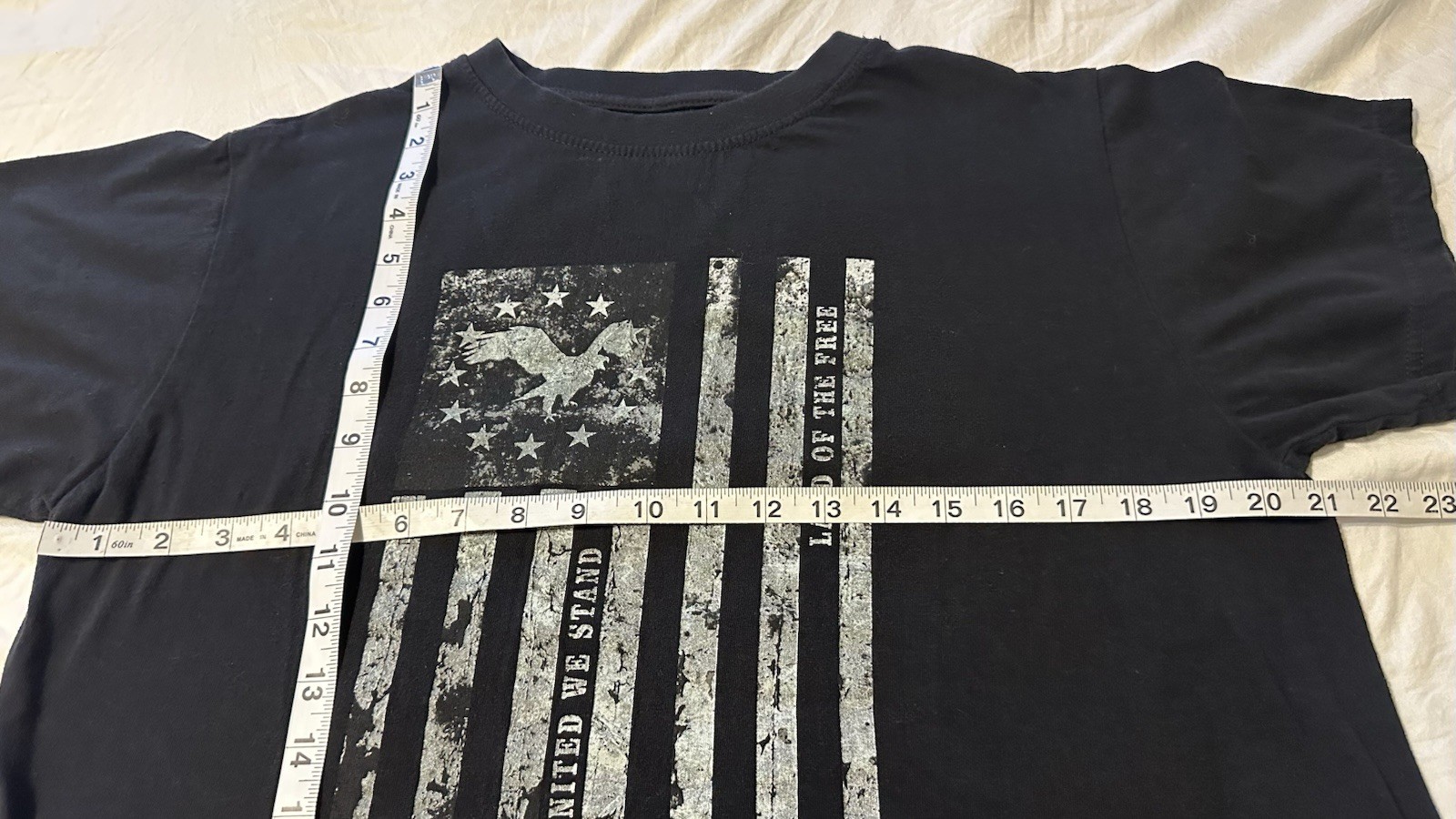 Buckhorn River USA Flag Eagle Graphic Tee Men M Black Crew Neck Cotton BRKS16176 gallery