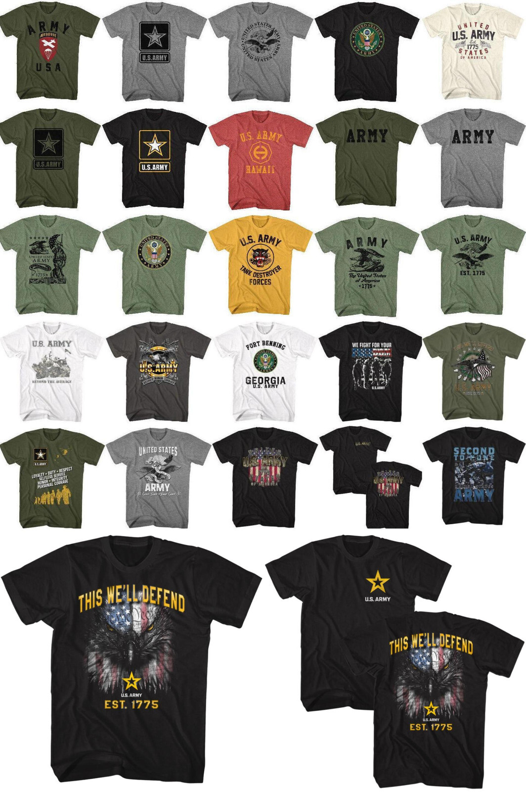 Pre-Sell United States U.S. Army Licensed T-Shirt