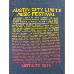 Aviator Nation Austin City Limits 2015 Music Festival T-Shirt Gray Mens Medium