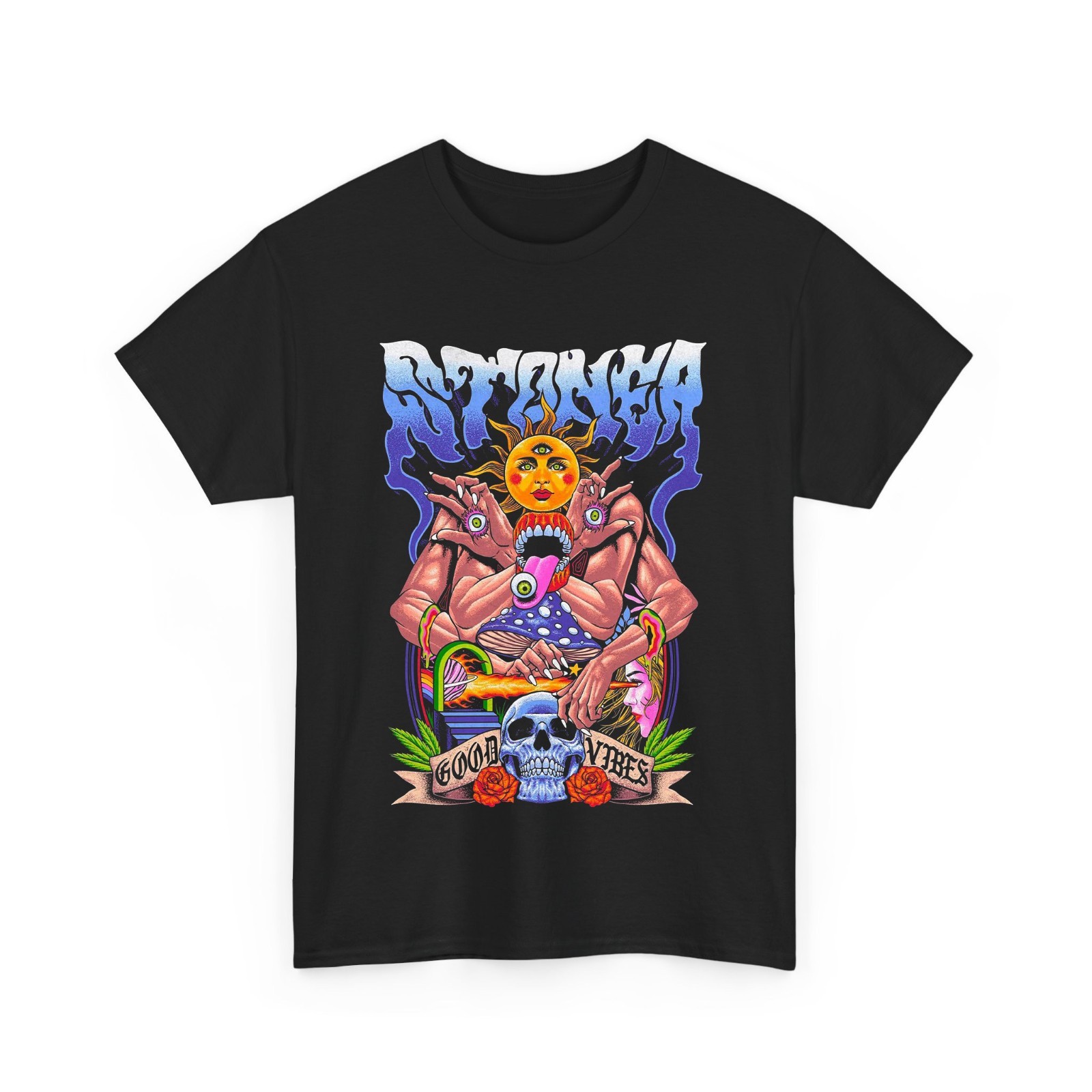 Trippy Psychedelic Magic Mushroom Hippie Art Men T-Shirt gallery