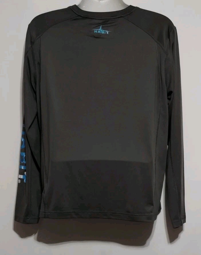 Habit Men's Long Sleeve Grey T Shirt Size Large gallery