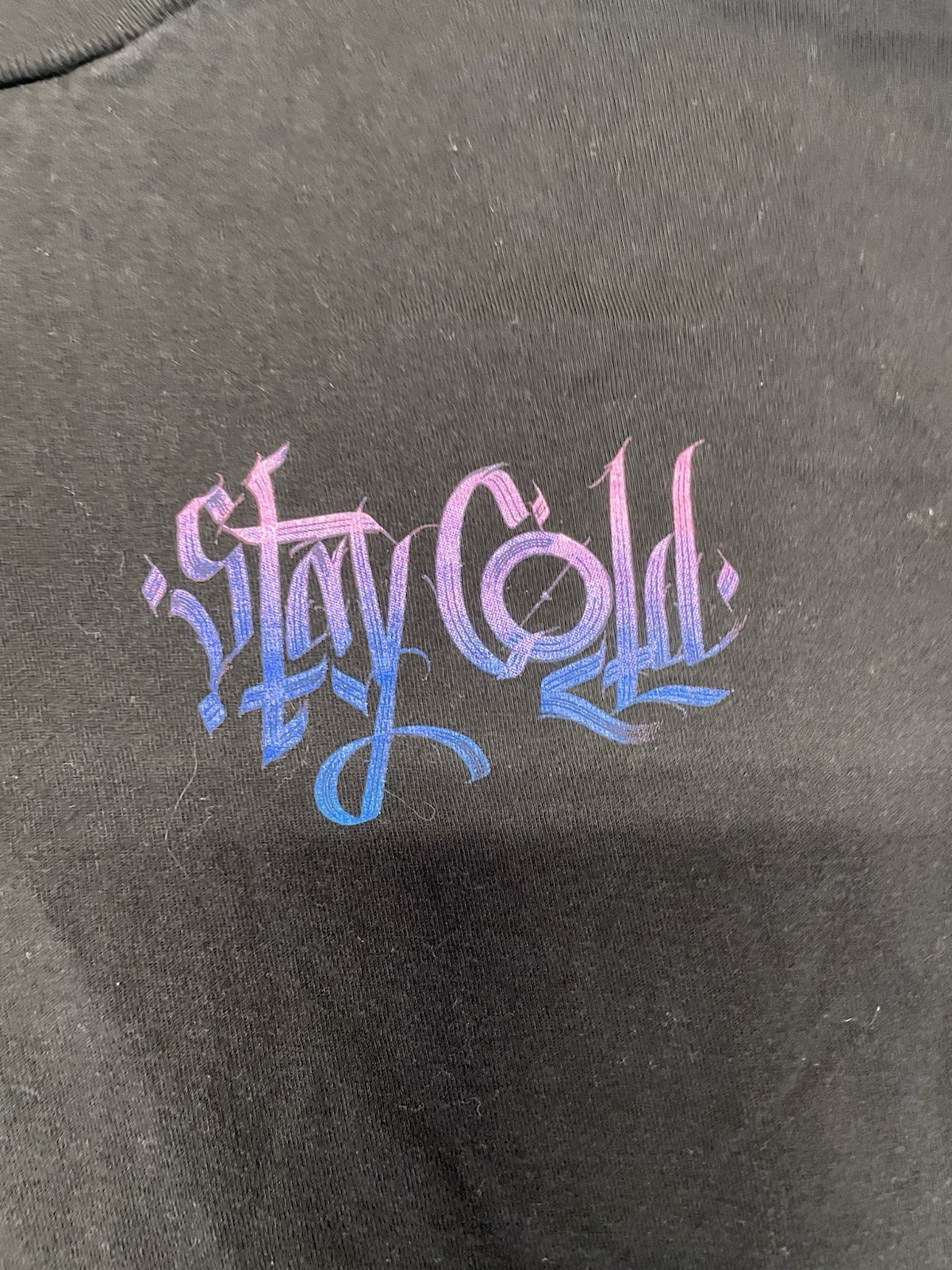 stay cold apparel Tshirt I know What You Did Space Girl Grafitty Size Large Blac gallery