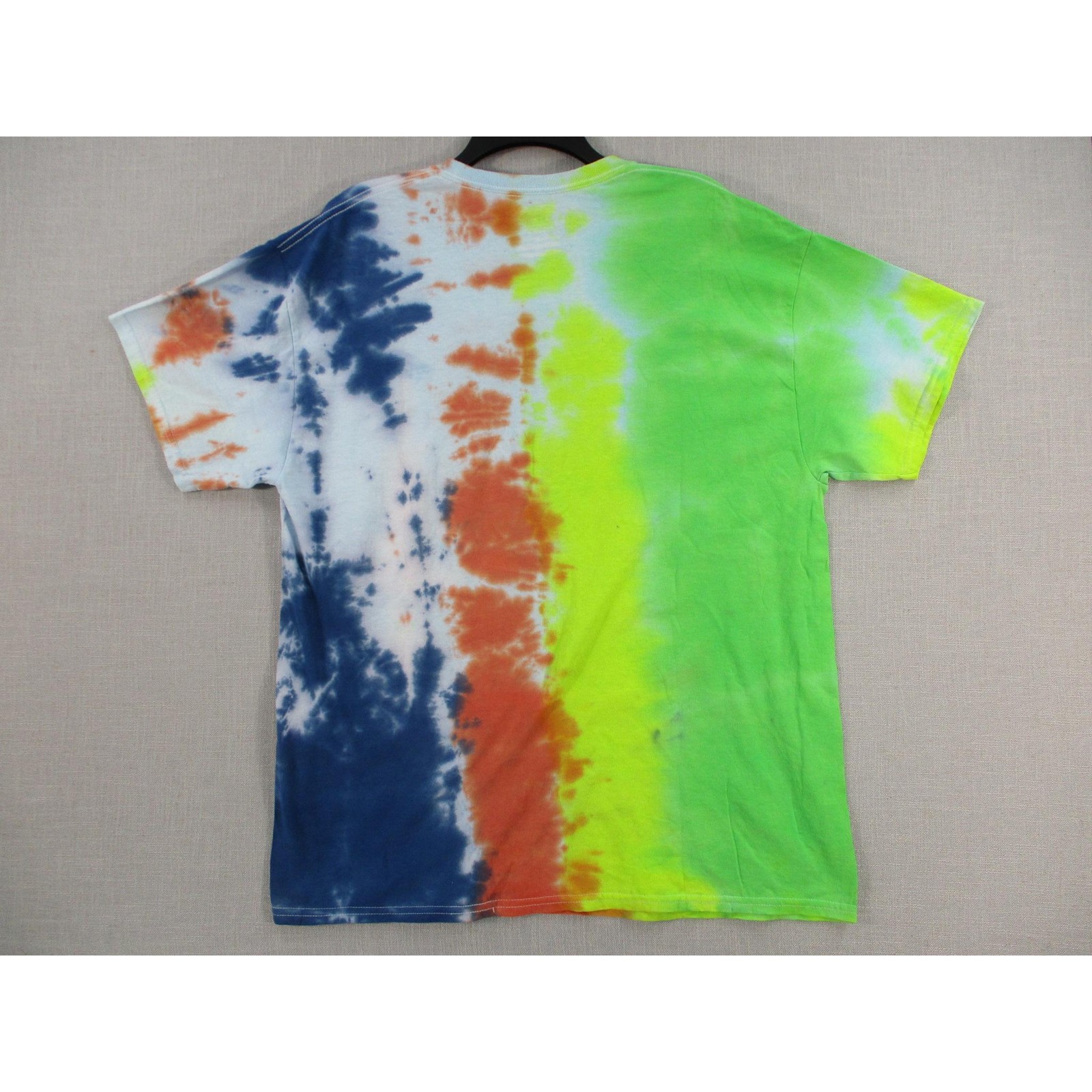 GILDAN Multi Color Psychedelic Festival Tie Dye T Shirt Mens Unisex Size XL gallery